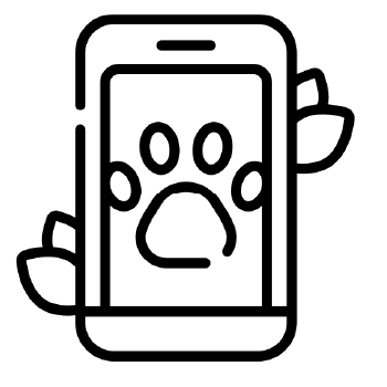 Icono de color negro de forma de celular