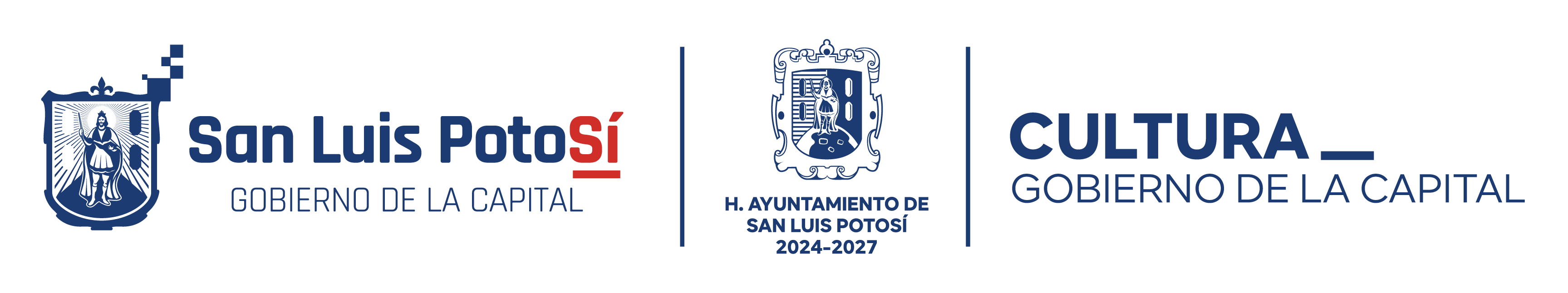 Imagen con los logos oficiales del H. Ayuntamiento de San Luis Potosí