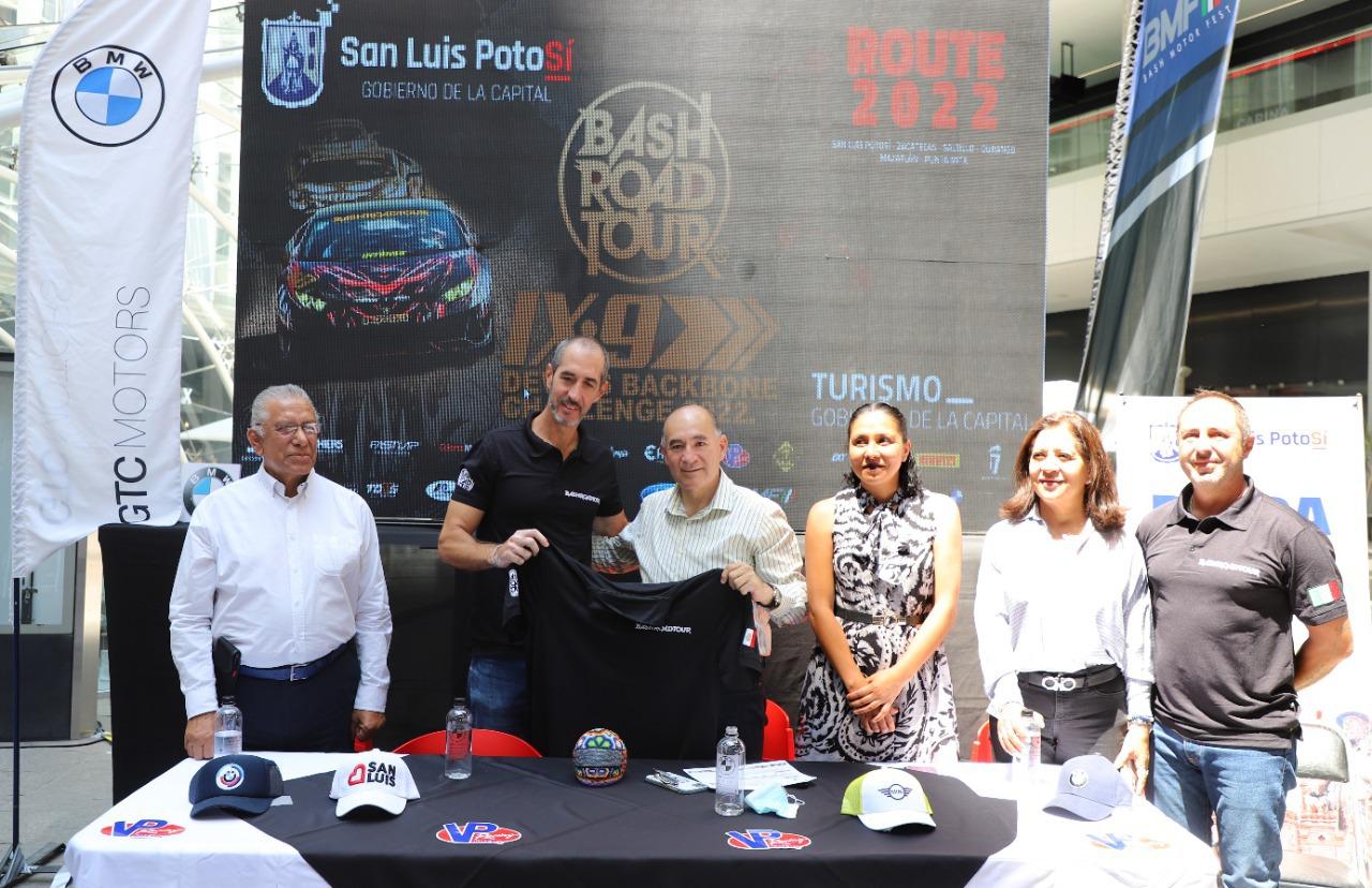  El alcalde Enrique Galindo presenta el “Bash Road Tour”, que atraerá a más de 15 mil turistas a San Luis Potosí