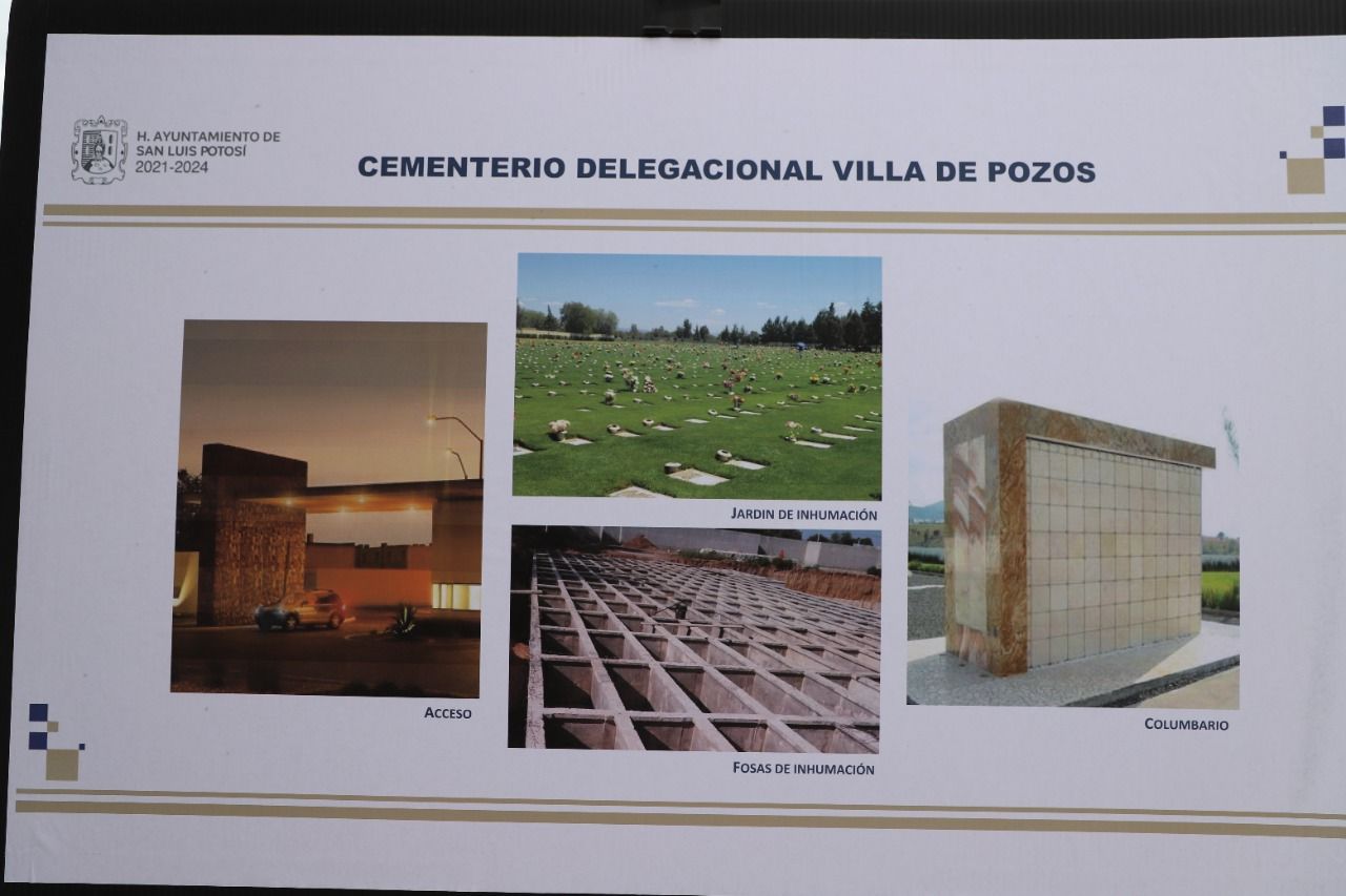  Alcalde Enrique Galindo presentó el proyecto de construcción del nuevo cementerio en Villa de Pozos