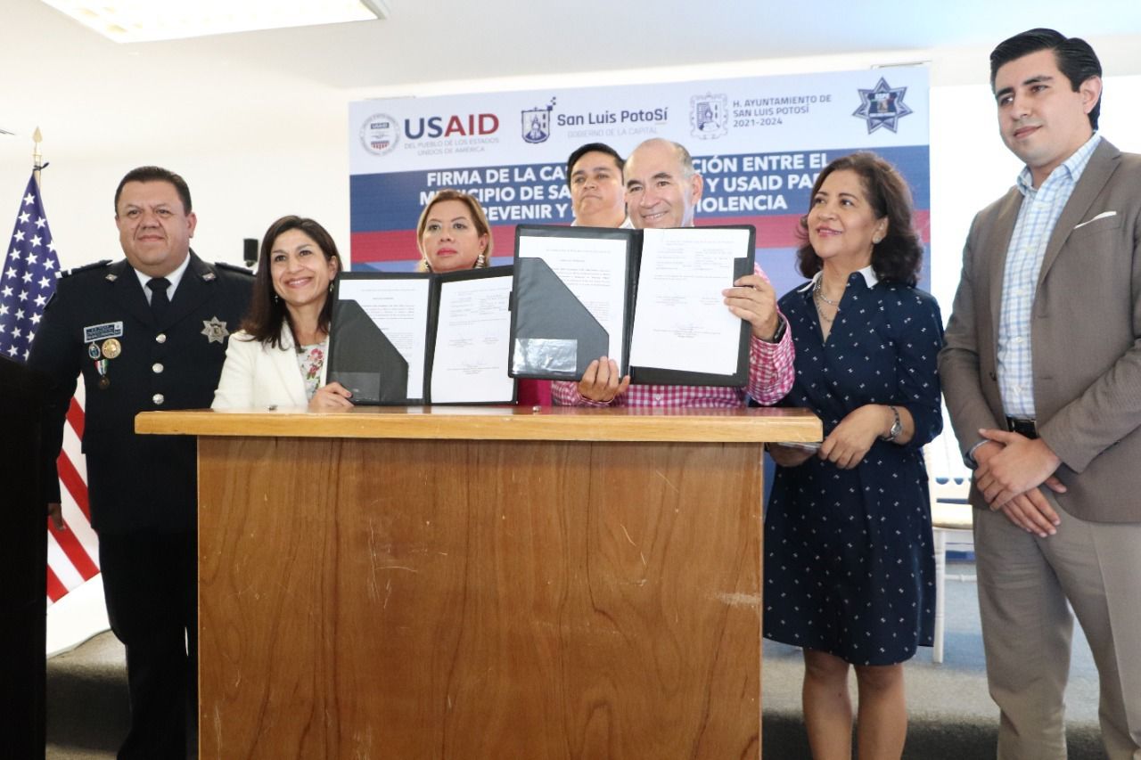  Gobierno de la Capital firma convenio con USAID para la prevención y reducción de la violencia
