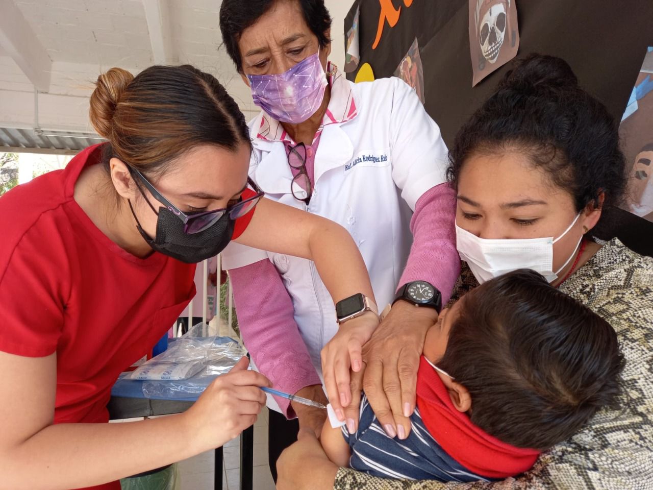  Concluye campaña de vacunación contra influenza en Centros Educativos del DIF Municipal