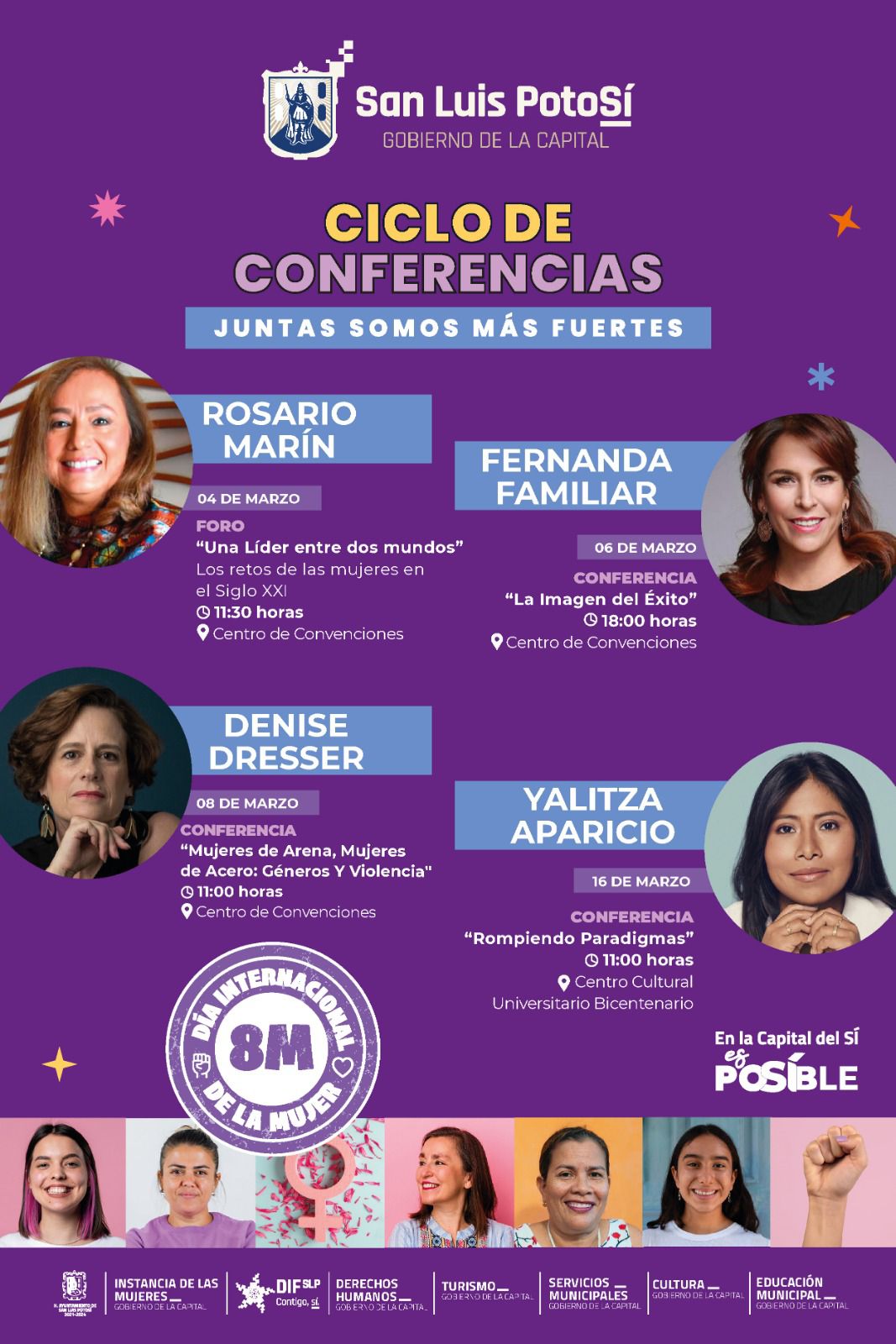  Destacadas líderes mexicanas, presentes en la conmemoración del 8M en La Capital del Sí