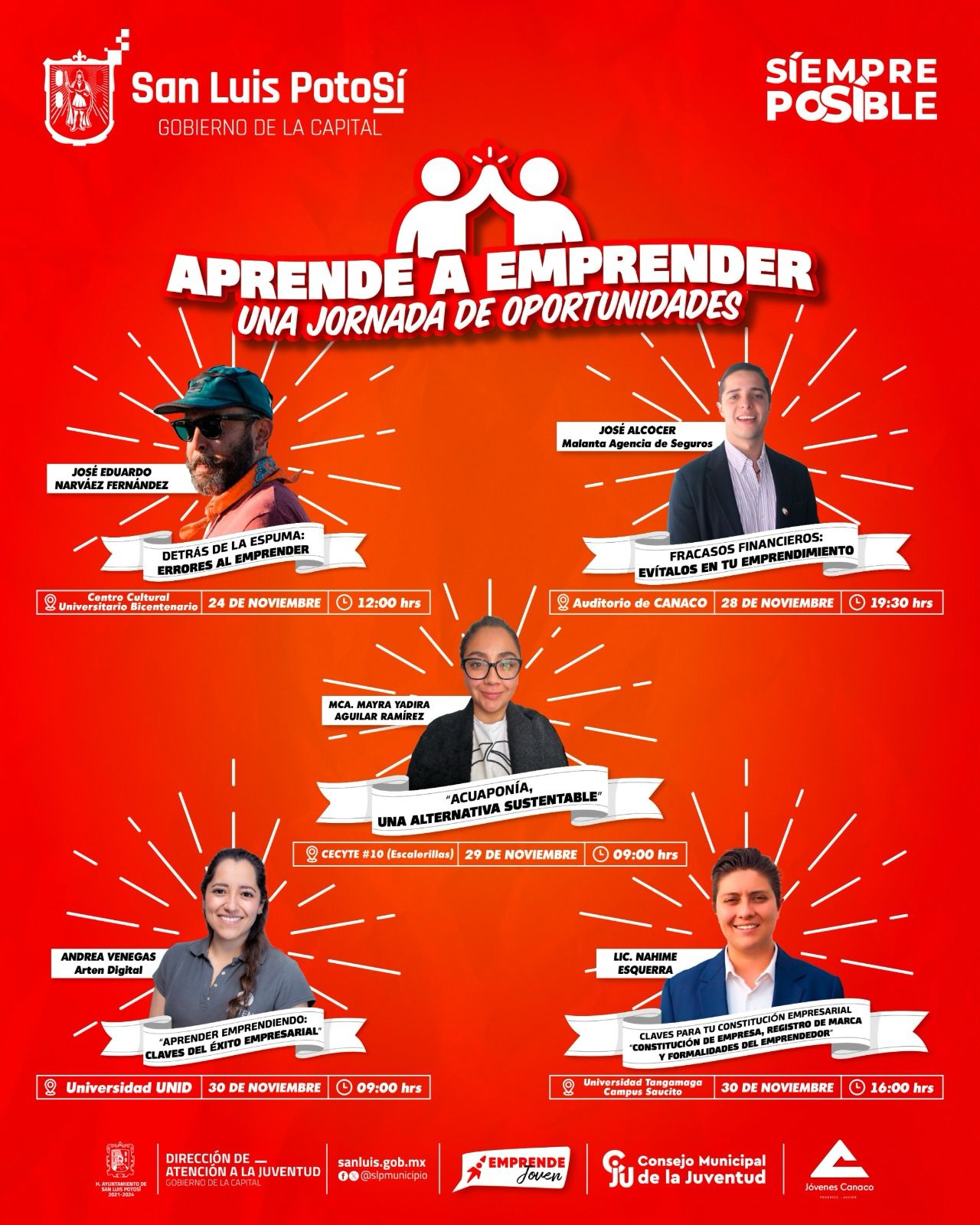 “Aprende a Emprender: una jornada de oportunidades”, foro dedicado a la juventud, del Gobierno de la Capital