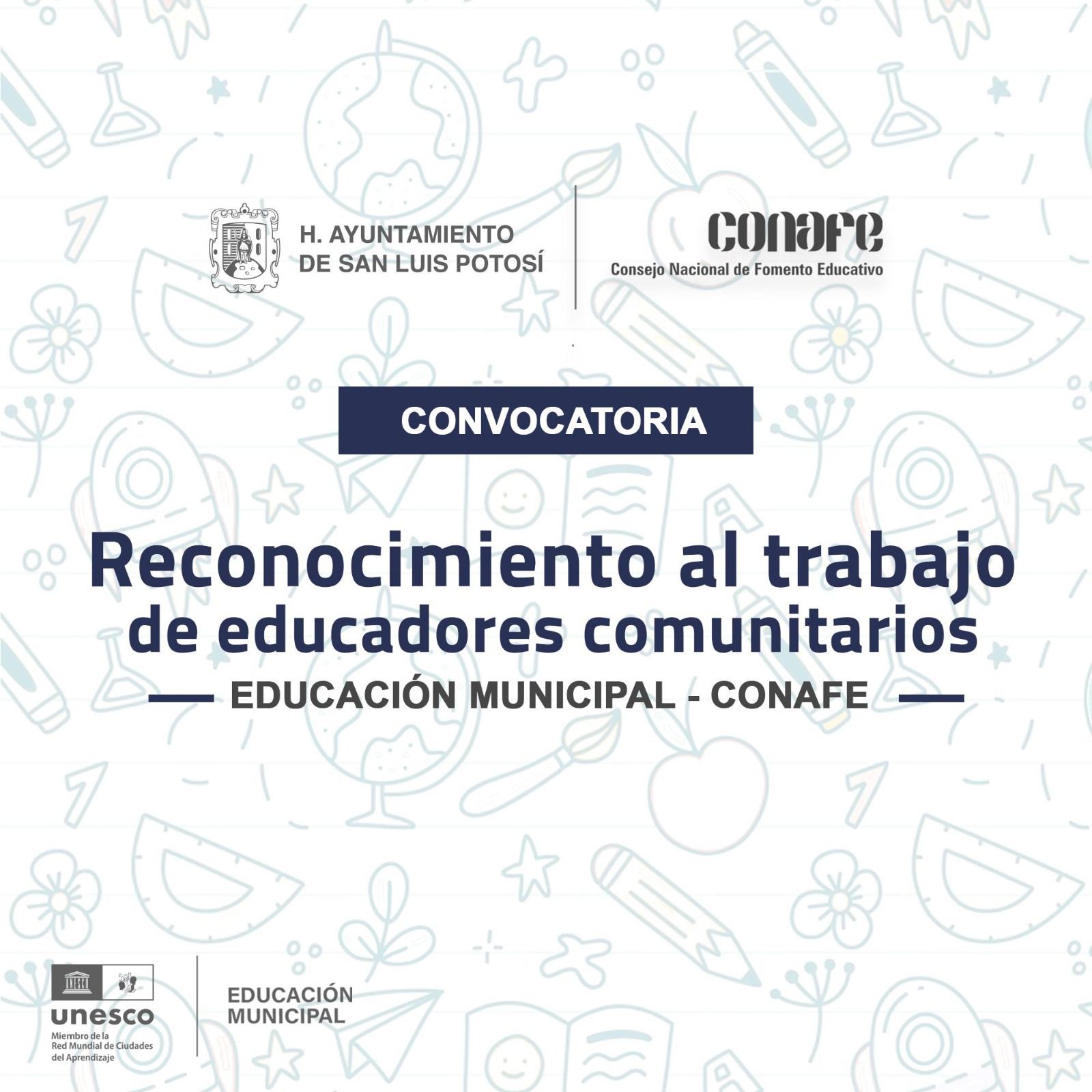 Ayuntamiento de SLP y Conafe convocan al Premio Ciclo Escolar 2023-2024
