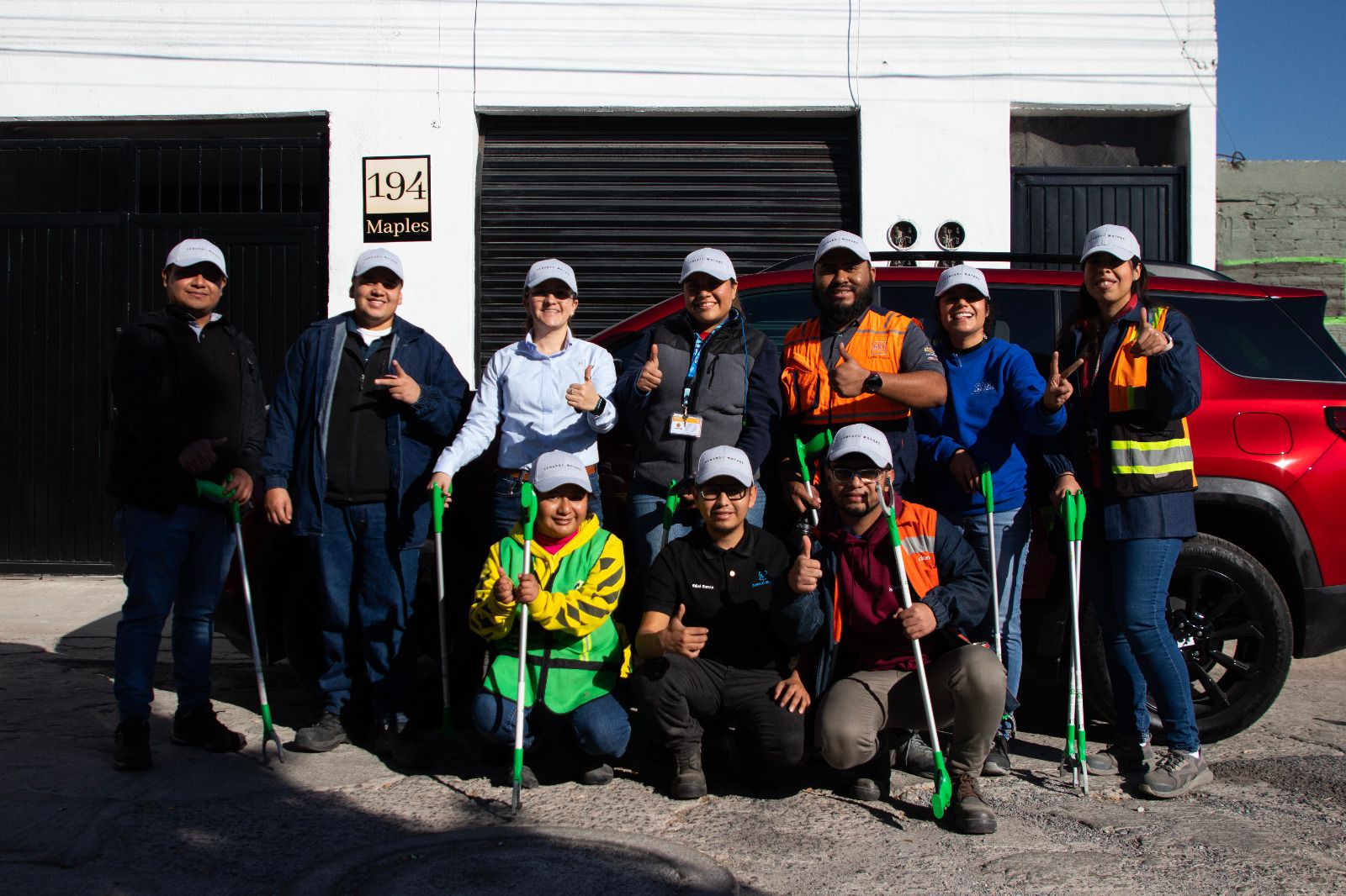 Fotografía de trabajadores de la empresa GM