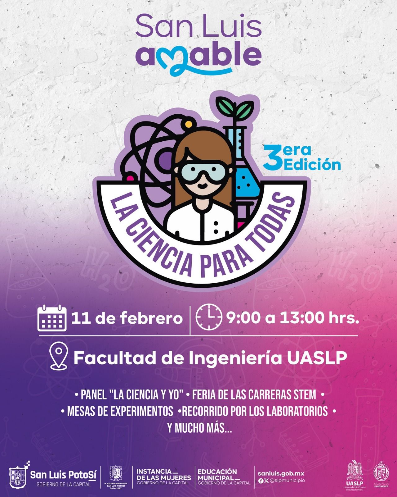 Diseño con la invitación para el evento