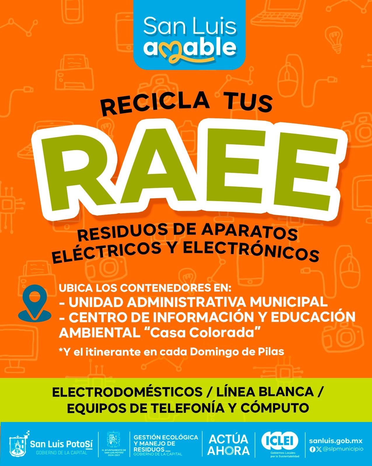 Gobierno de la Capital recolecta desechos electrónicos en centros de acopio fijos e itinerantes