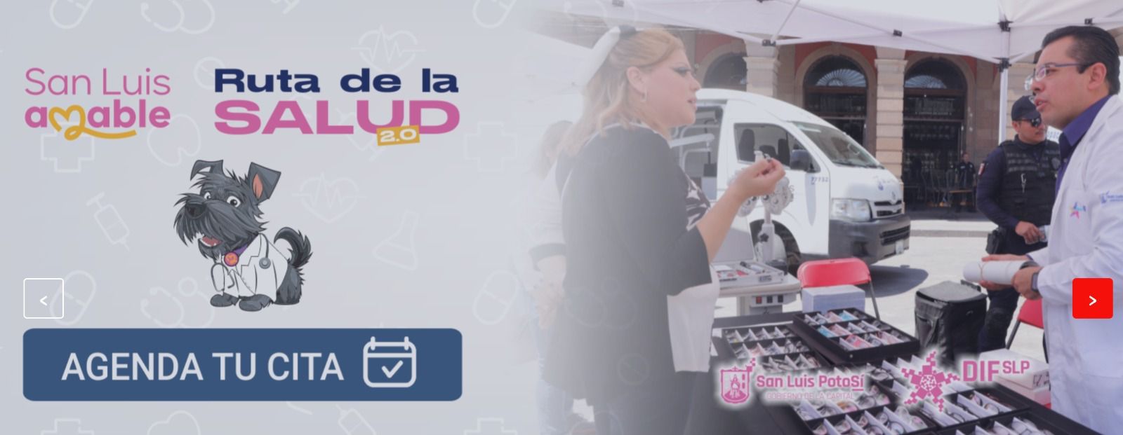 Fotografía del sitio web de la ruta de la salud