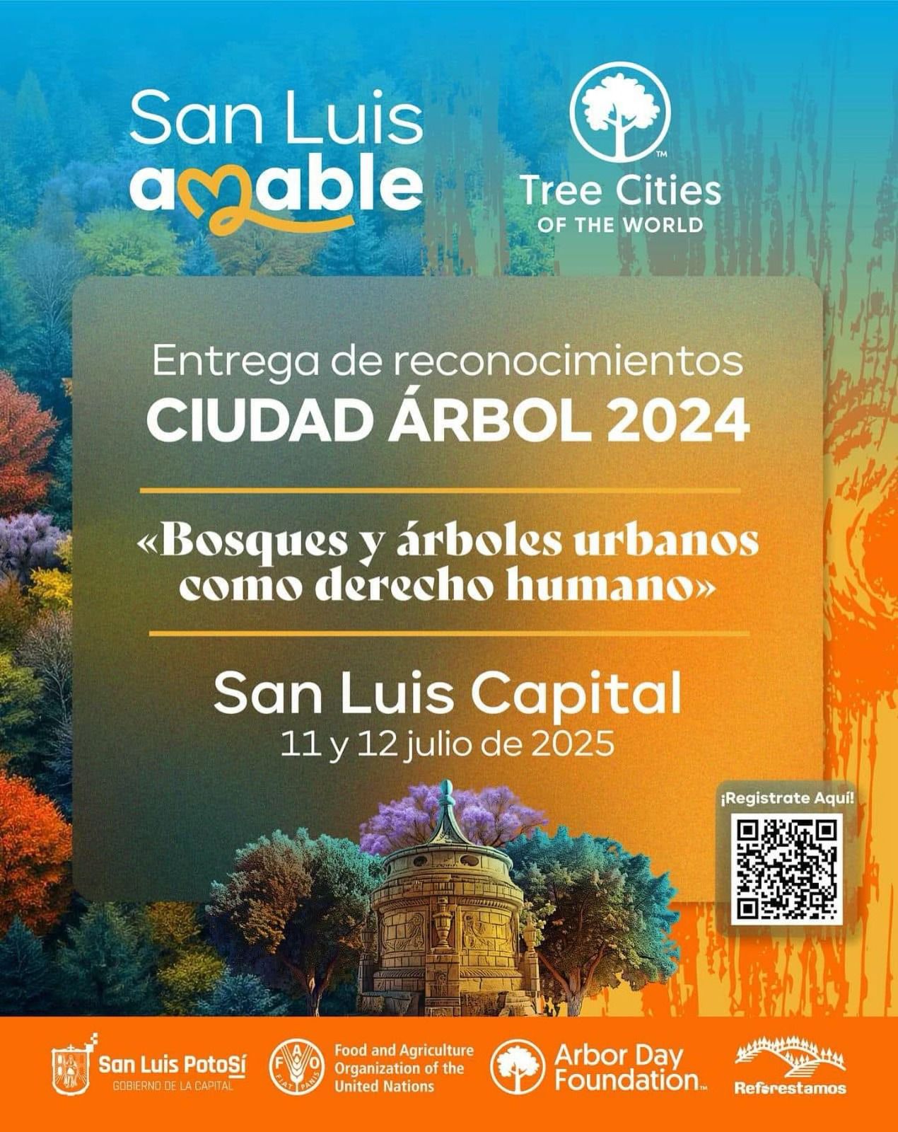 Invita Gobierno de la Capital a registrarse en el Foro Internacional “Bosques y Árboles Urbanos como Derecho Humano”