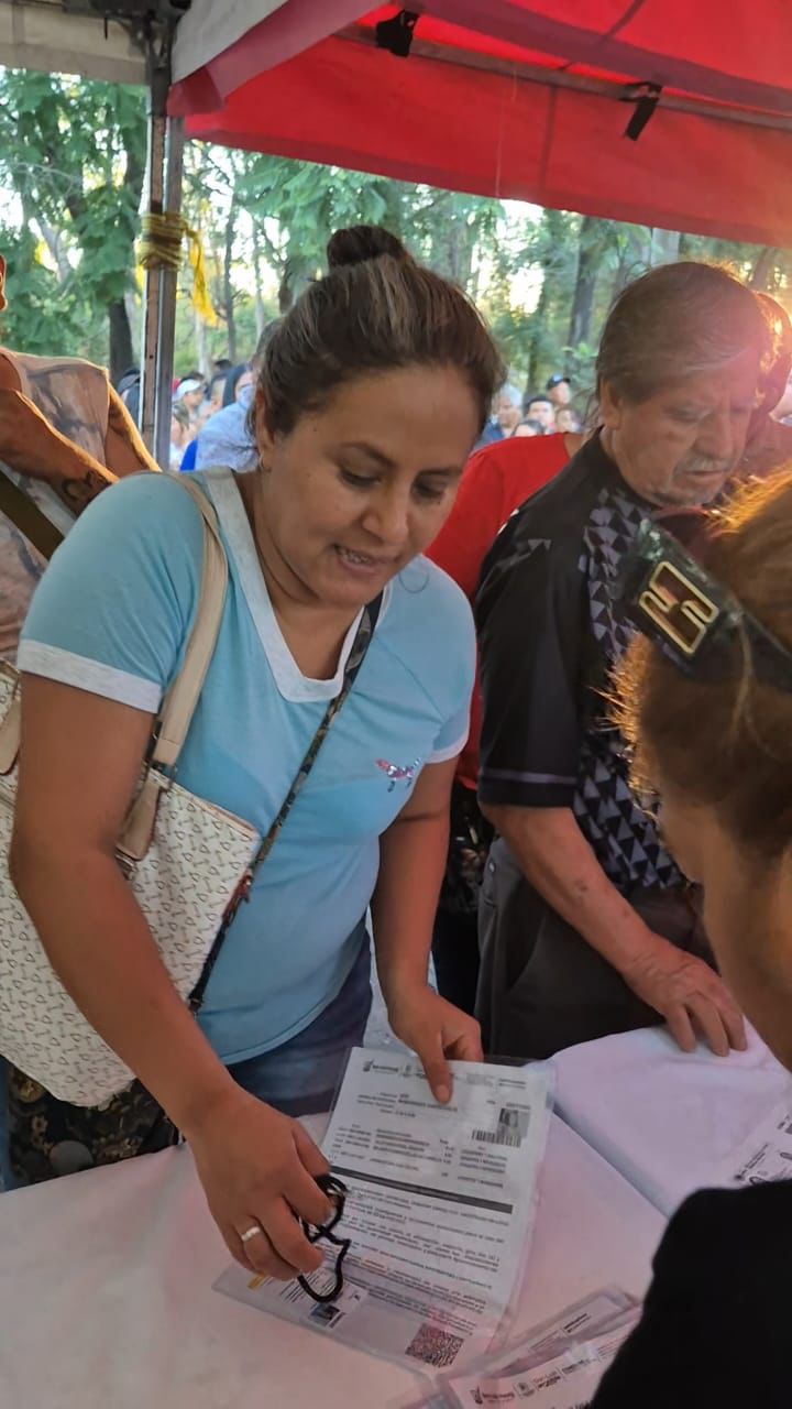 Ciudadana participando del evento