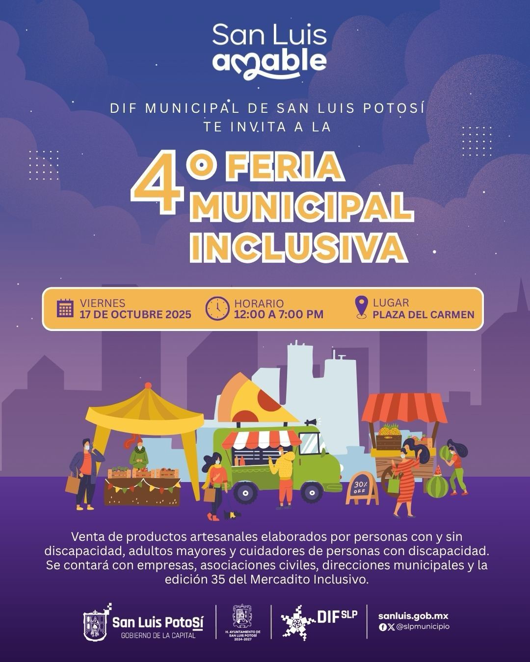 El DIF Municipal invita a la 4ª Feria Municipal Inclusiva: un espacio para todas y todos