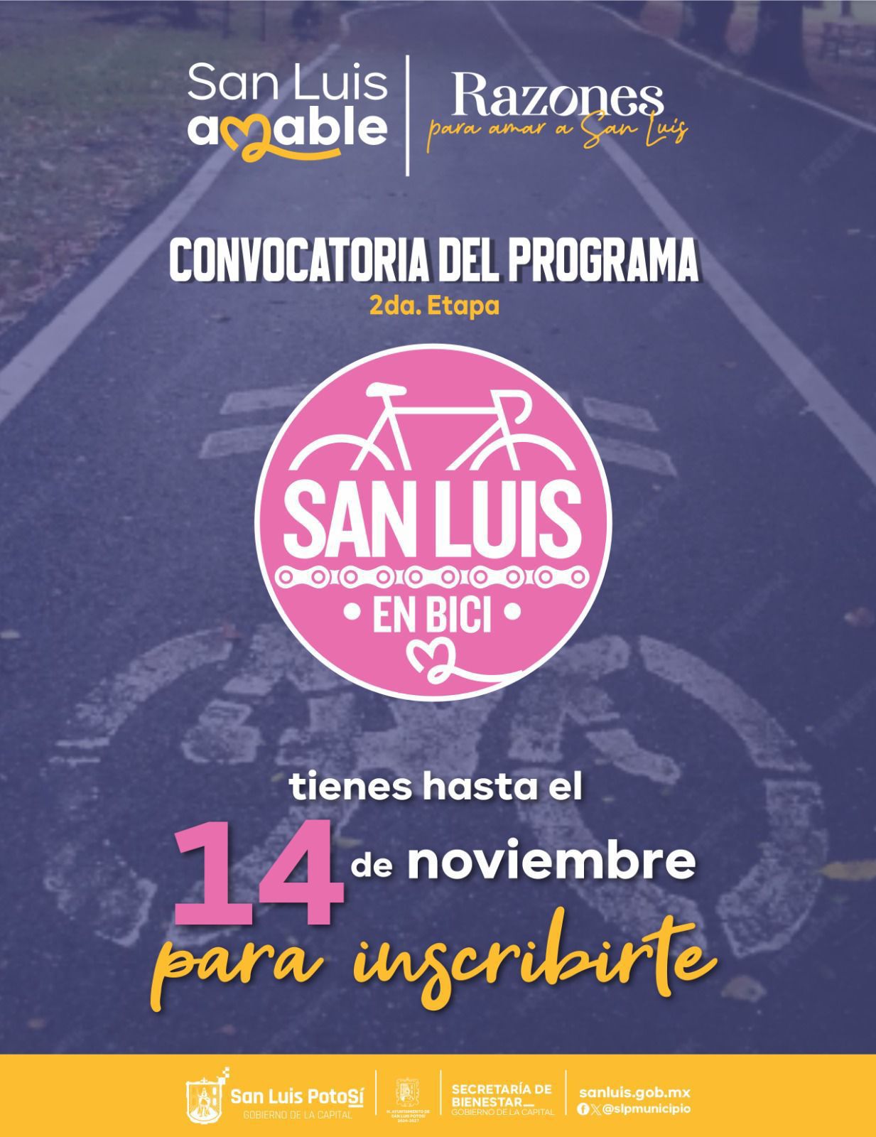 Últimos días para inscribirse al programa San Luis en Bici del Gobierno de la Capital