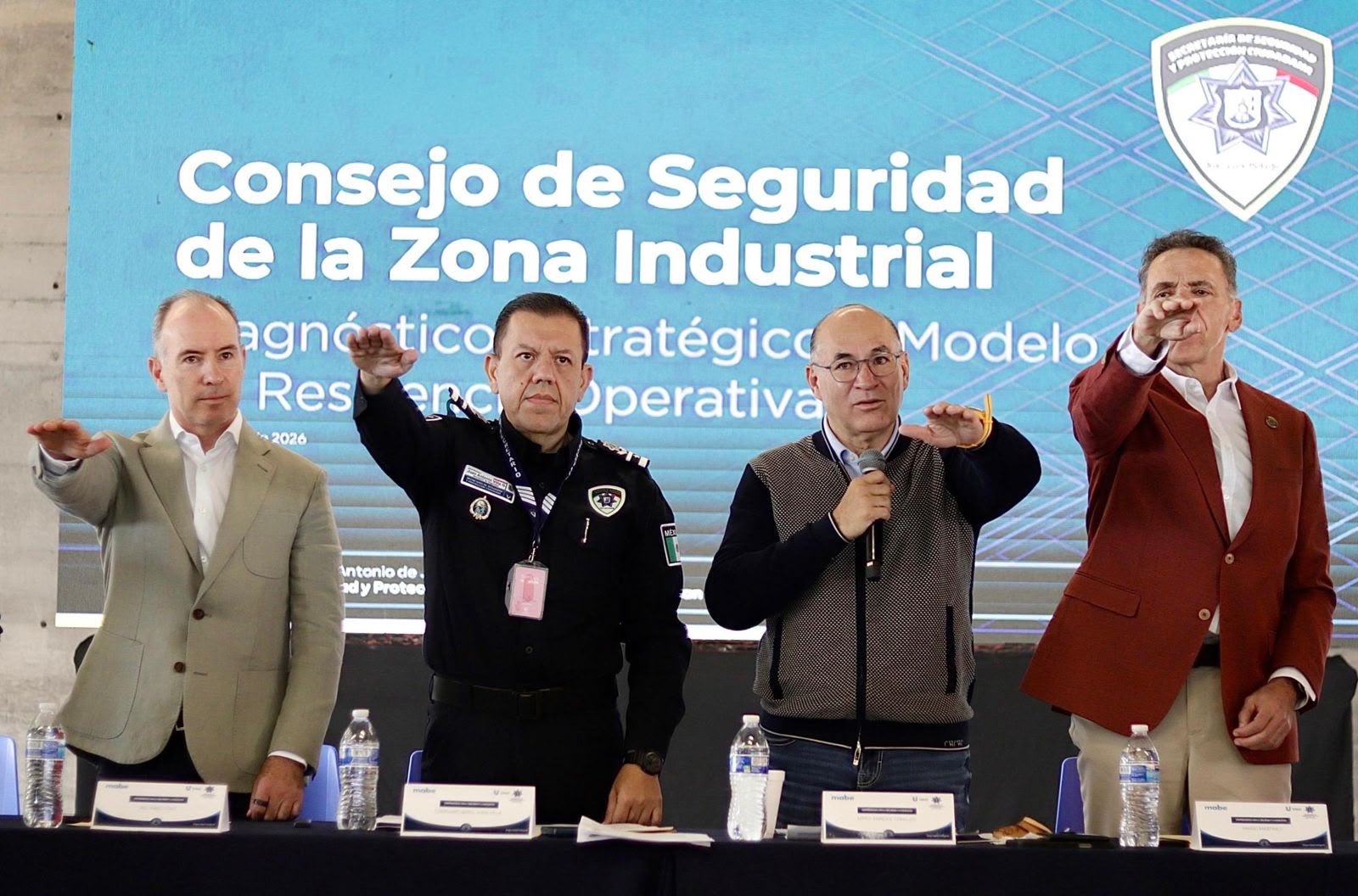 Enrique Galindo consolida alianza con los industriales por la seguridad de la Zona Industrial