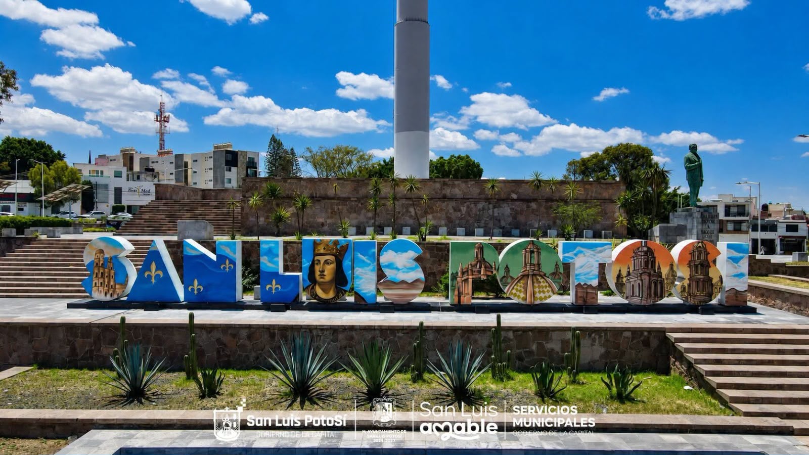 Letras monumentales del Gobierno de la Capital rinden homenaje a San Luis Rey de Francia, Santo Patrono de la ciudad
