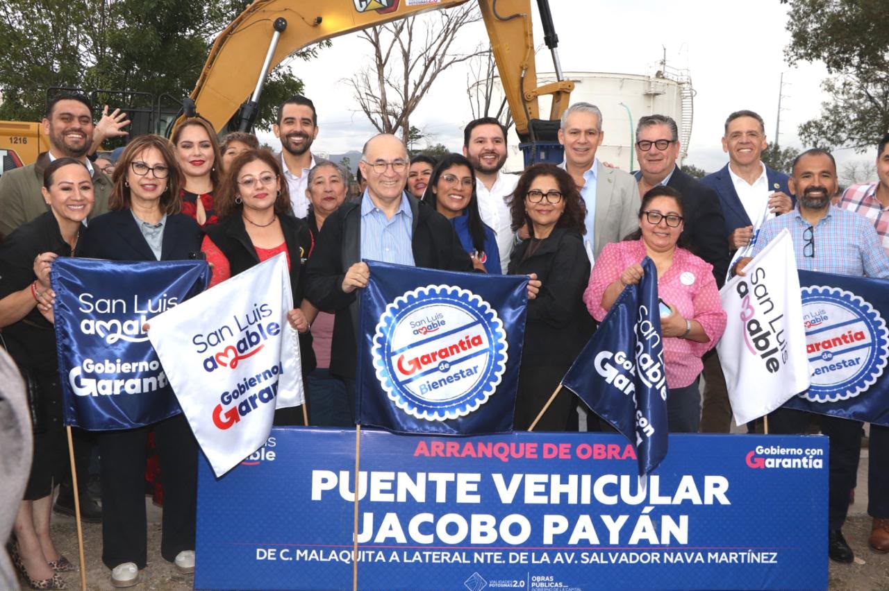 Enrique Galindo arranca obra del puente Jacobo Payán-Salvador Nava